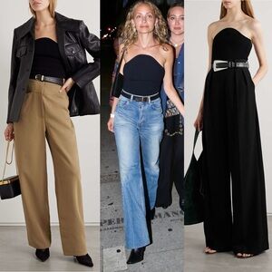 Khaite Jericho Rib Knit Bustier Top Black Stretch Knit Size M Made in Italy